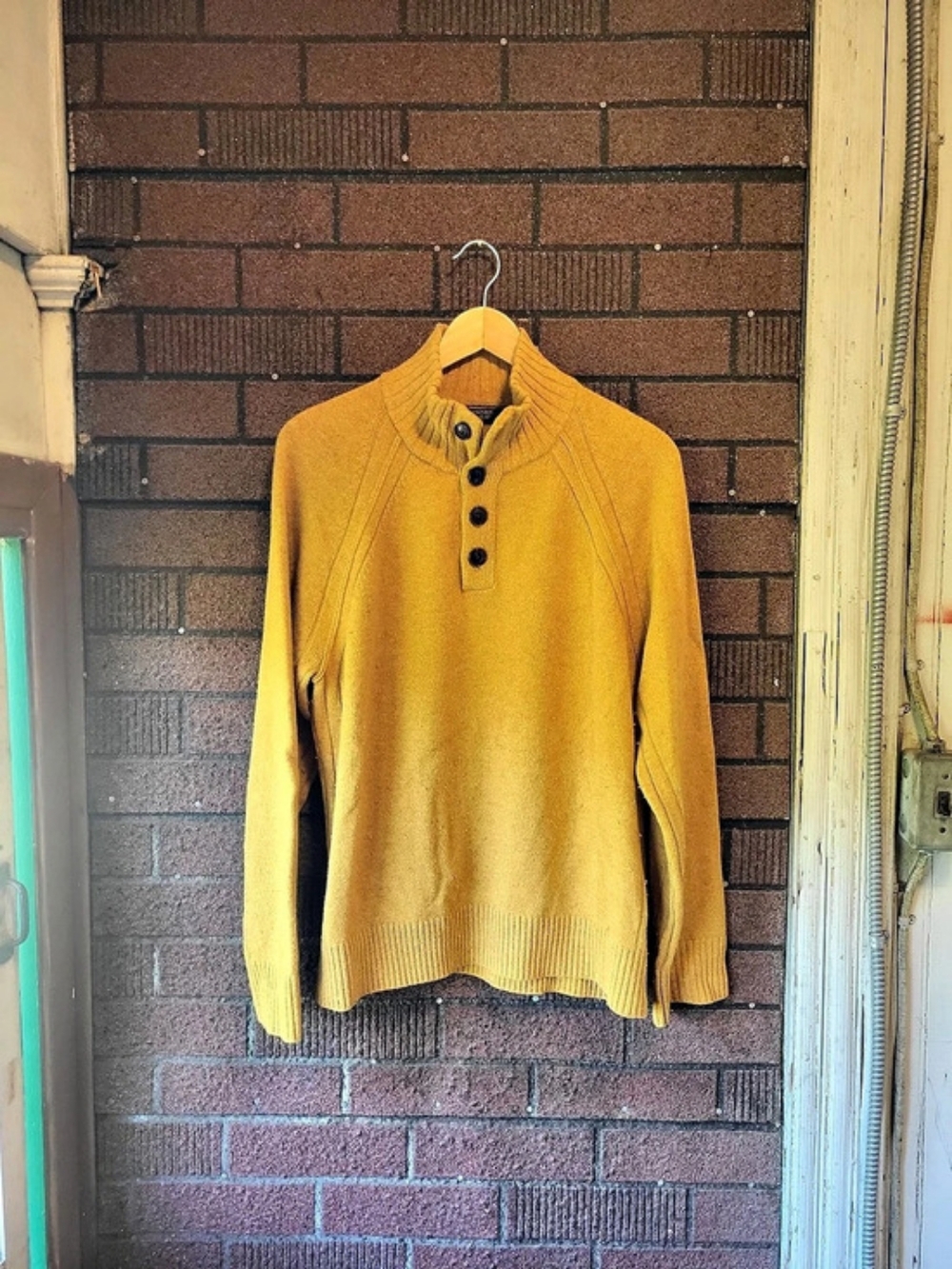 Banana Republic Italian Wool-Blend Mock-Neck Sweater